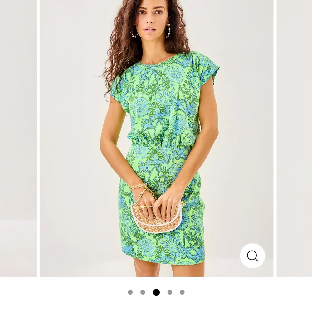 Lilly Pulitzer Vibrant Green Floral Mini Dress